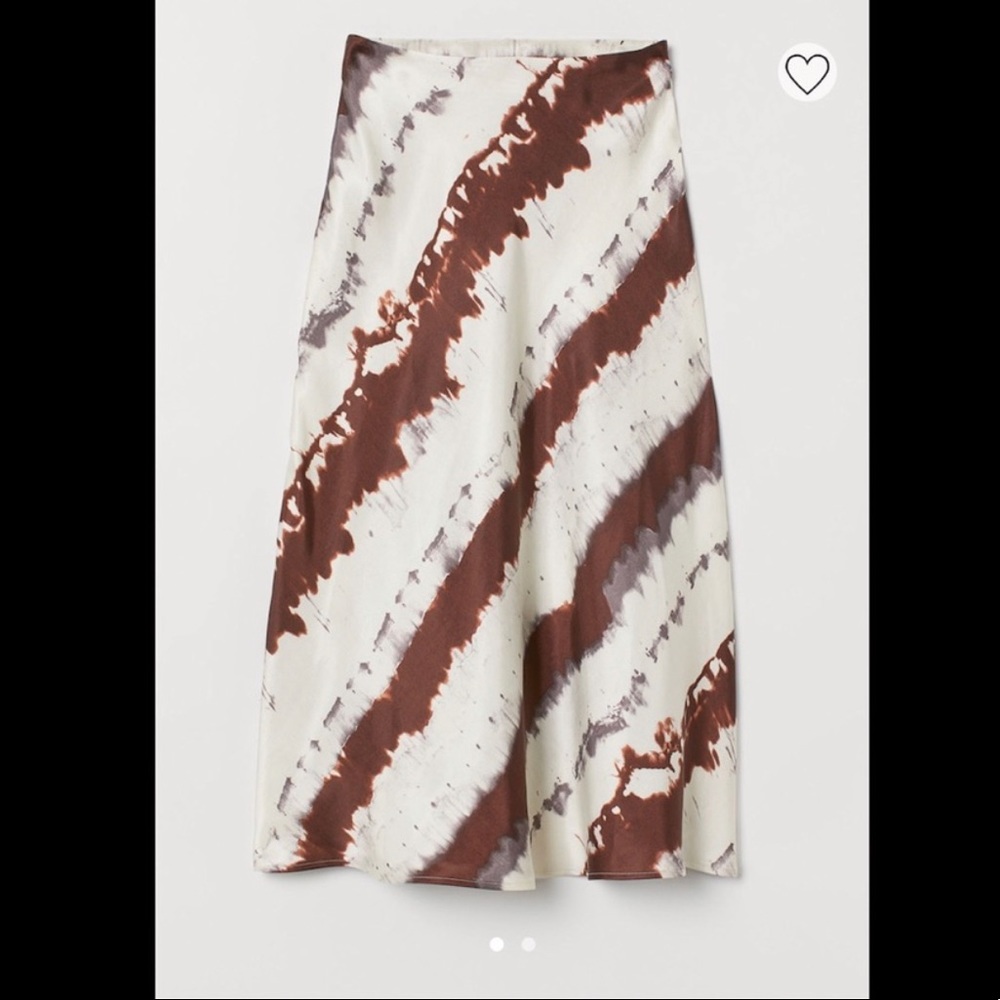 H&M satin skirt